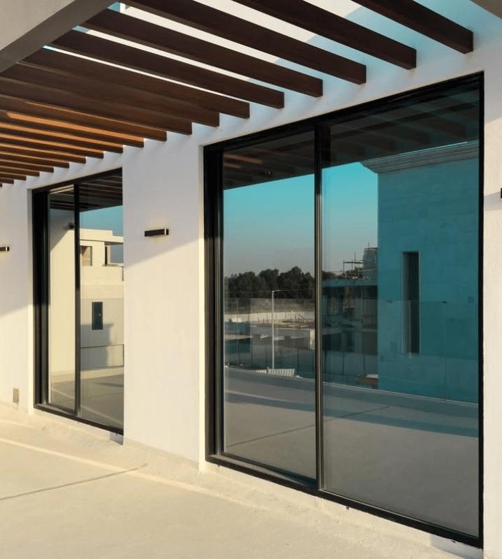 Structural glazing sliding window wall installed by AL-HUTAIB